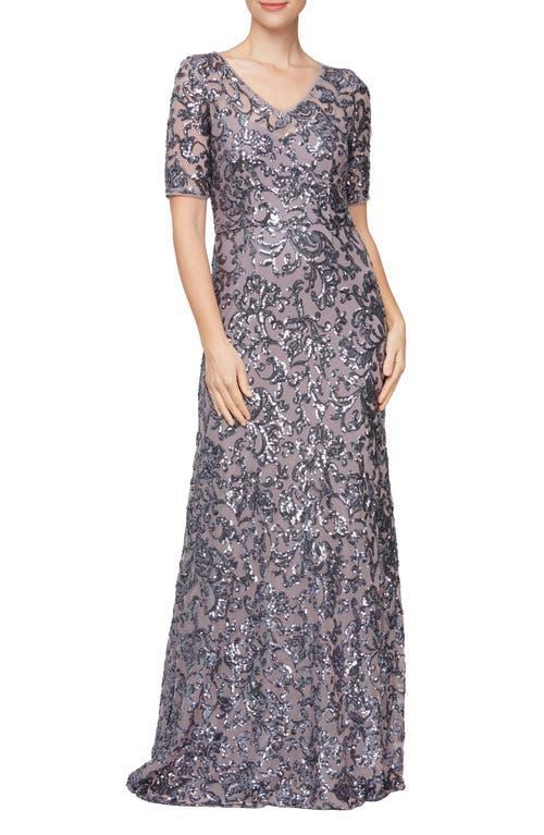 Alex Evenings Sequin A-Line Evening Gown Product Image