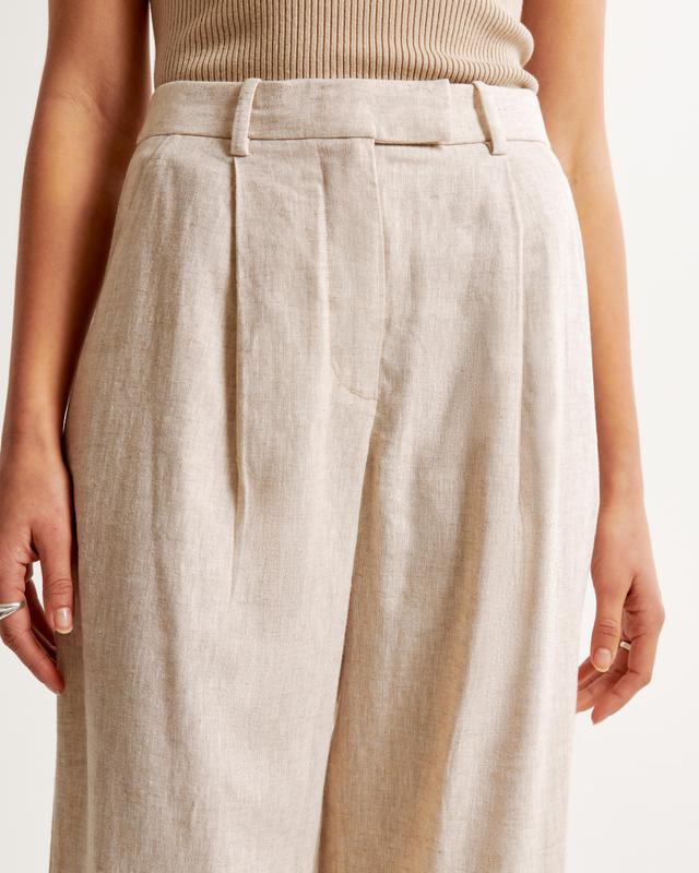 A&F Harper Tailored Linen-Blend Pant Product Image