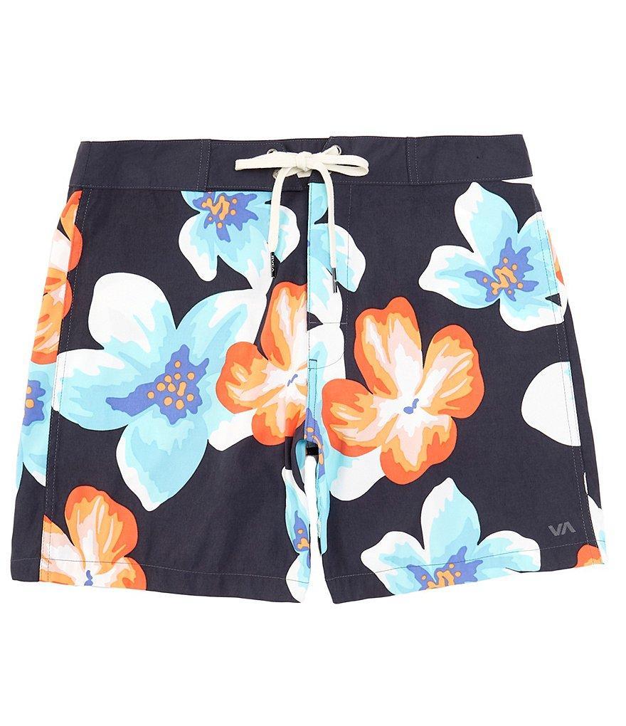 RVCA Cross Up Tropical Print16#double; Outseam Board Shorts Product Image