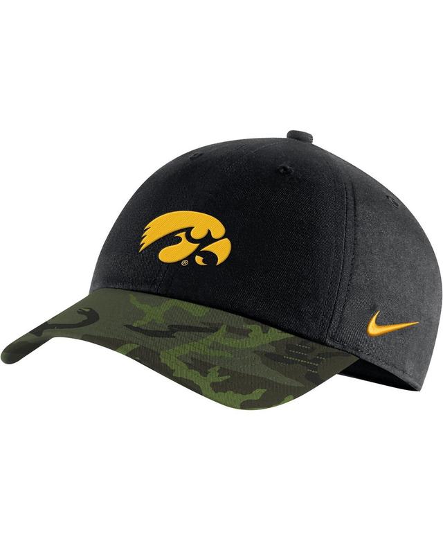 Mens Nike Black Iowa Hawkeyes Veterans Day 2Tone Legacy91 Adjustable Hat - Black Product Image