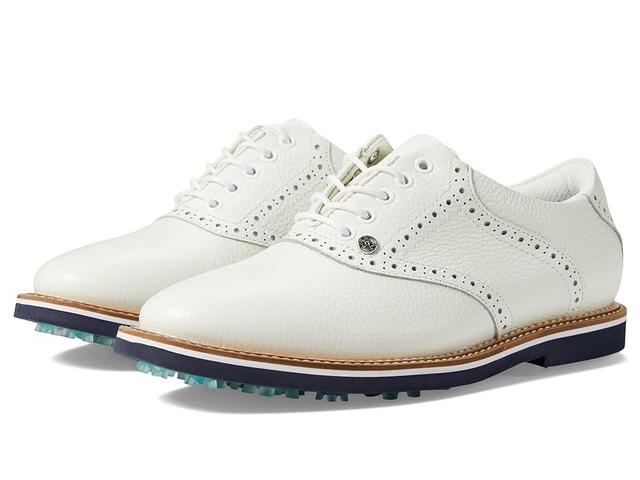 GFORE Men's Tonal Saddle Gallivanter Golf Shoes (Snow/Twilight) Men's Shoes Product Image