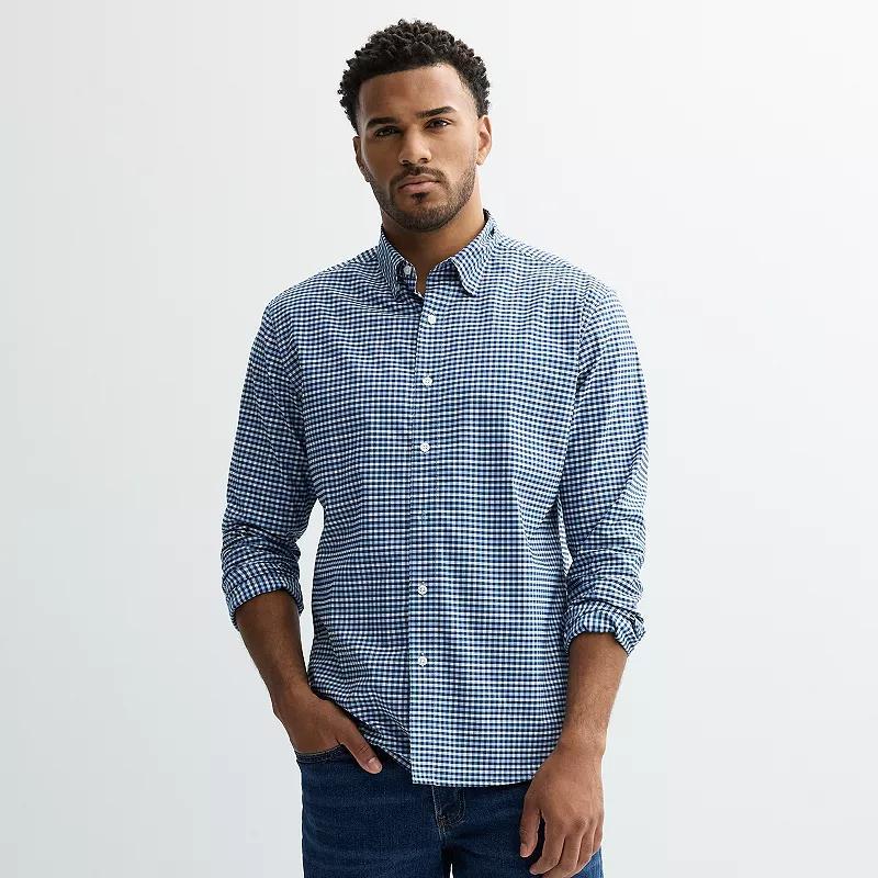 Mens Sonoma Goods For Life Long Sleeve Performance Button-Down Shirt Product Image