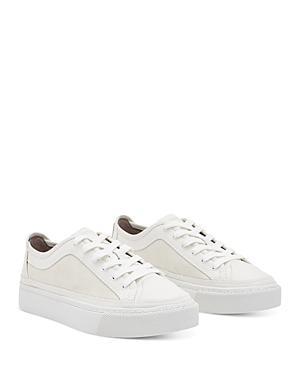 Milla Leather Chunky Sole Sneakers In White Product Image