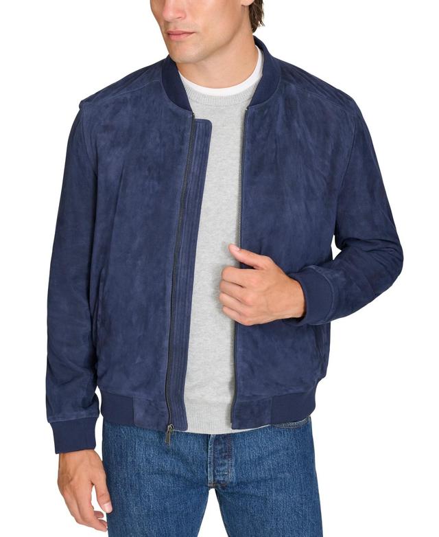 Cole Haan Mens Suede Varsity Jacket Product Image