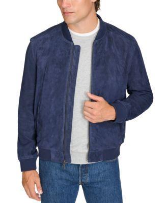 Men's Suede Varsity Jacket  Product Image