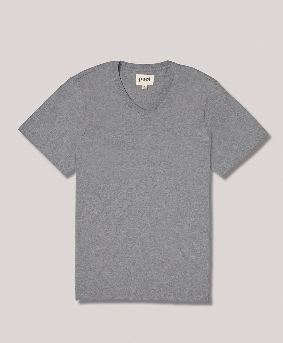 Mens Softspun V-Neck Tee L Product Image