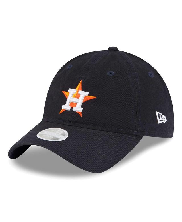 Womens New Era Navy Houston Astros Team Logo Core Classic 9TWENTY Adjustable Hat Product Image