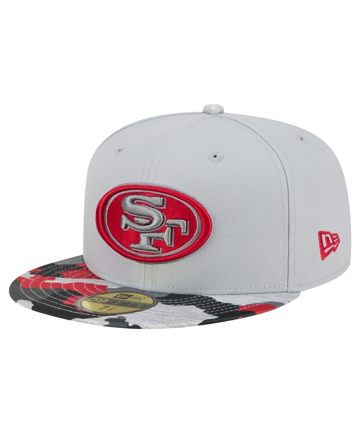 Mens New Era Gray San Francisco 49ers Active Camo 59FIFTY Fitted Hat Product Image