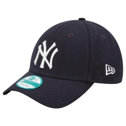 New Era Mens New York Yankees New Era Yankees 9Forty Adjustable Cap - Mens White/Navy Product Image