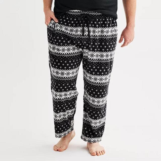 Big & Tall Sonoma Goods For Life Microfleece Sleep Pants, Mens Product Image