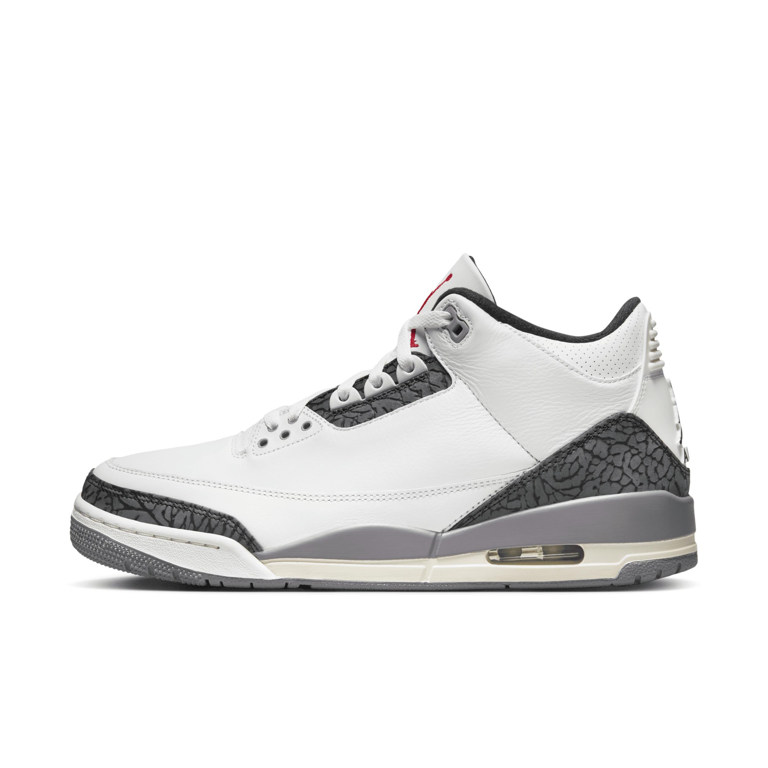 Men's Air Jordan 3 Retro "Cement Grey" Shoes Product Image