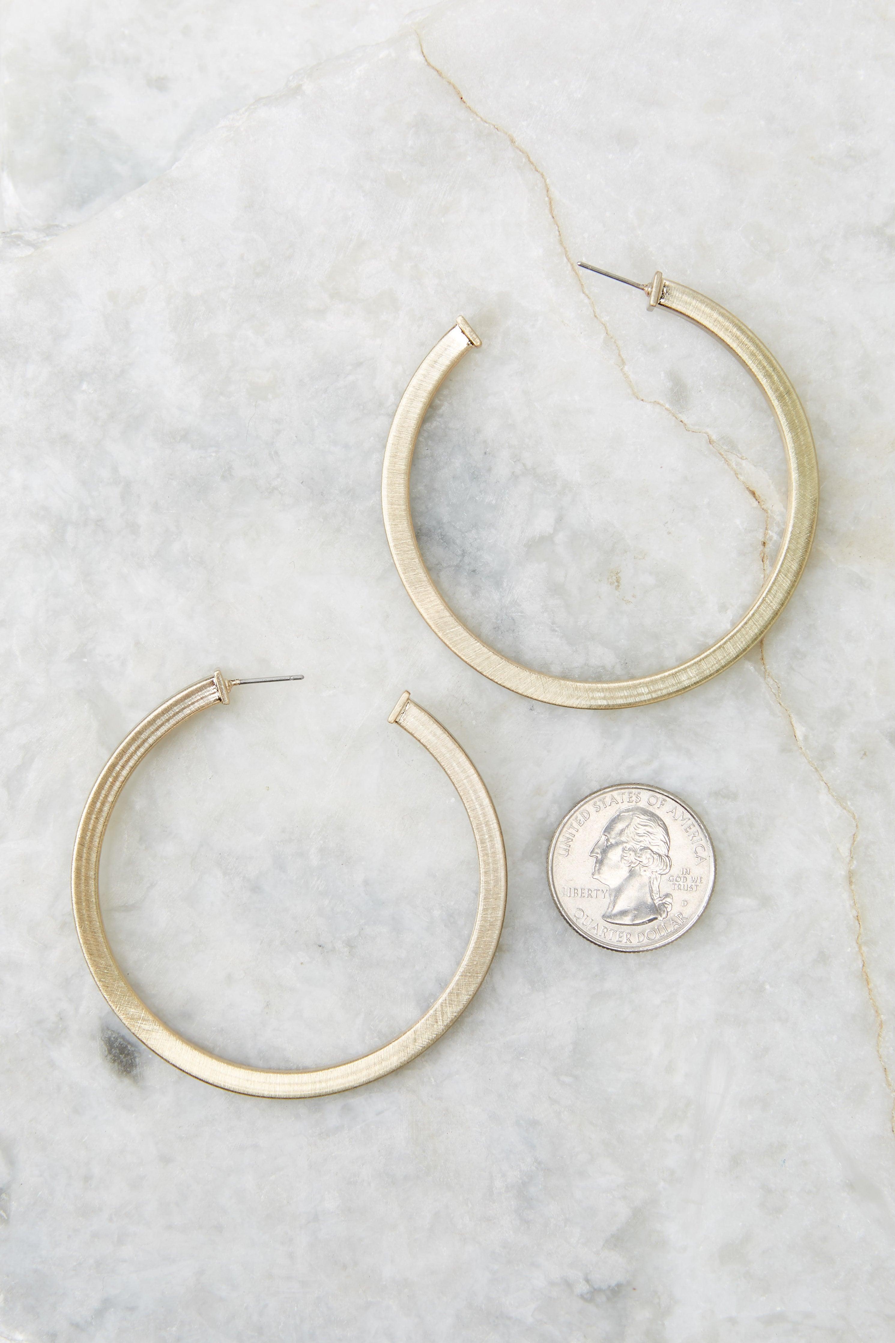 Focus On Me Gold Hoops Product Image