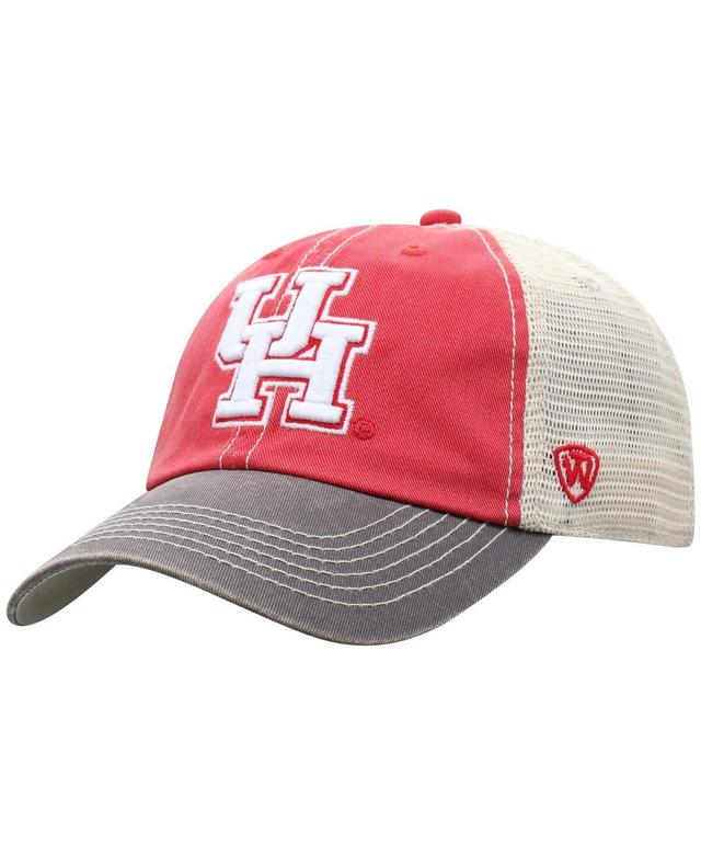 Mens Top of the World Red Houston Cougars Offroad Trucker Snapback Hat Product Image