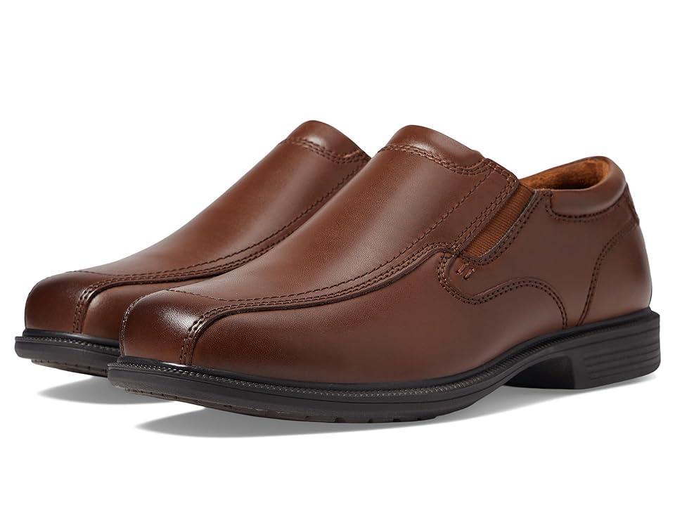 Nunn Bush Bleeker St. KORE Mens Bicycle Toe Dress Slip-On Shoes Red Product Image