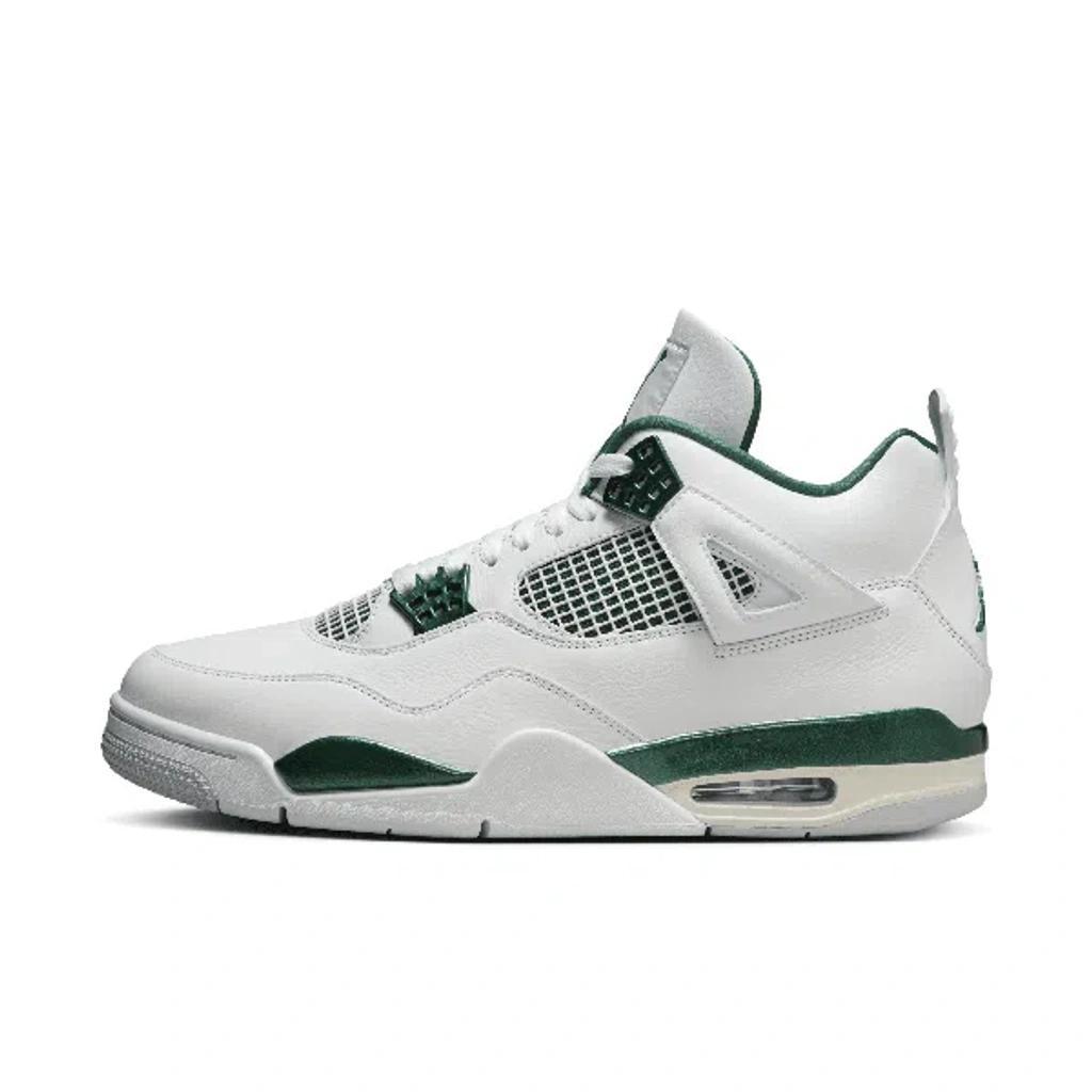 JORDAN Men's Air  4 Retro "oxidized Green" Shoes In White Product Image