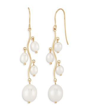 Bloomingdale's Cultured Freshwater Pearl Drop Earrings in 14K Yellow Gold - 100% Exclusive - Female Product Image