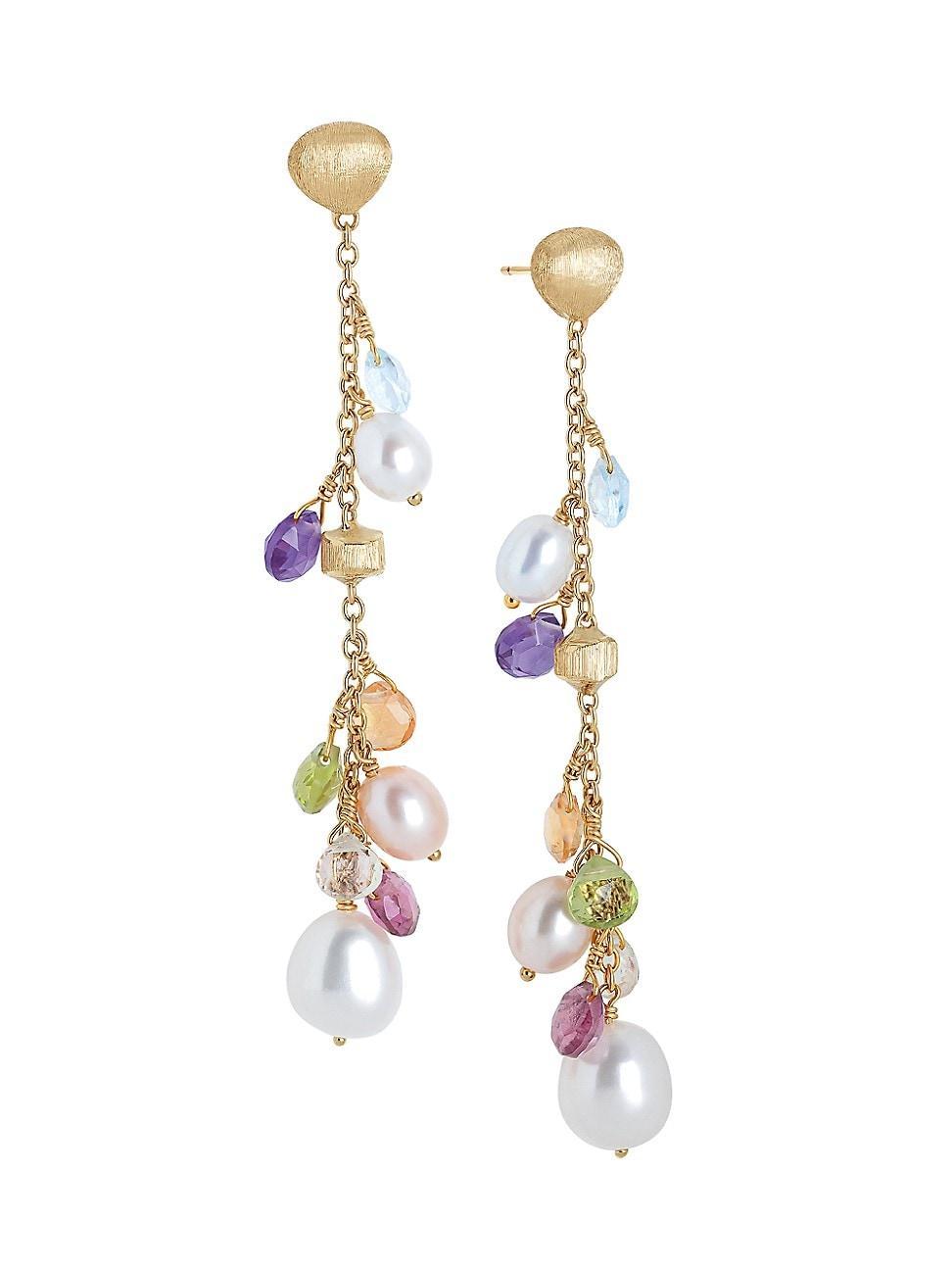 Marco Bicego Paradise Diamond & Mixed Semiprecious Stone Drop Earrings Product Image