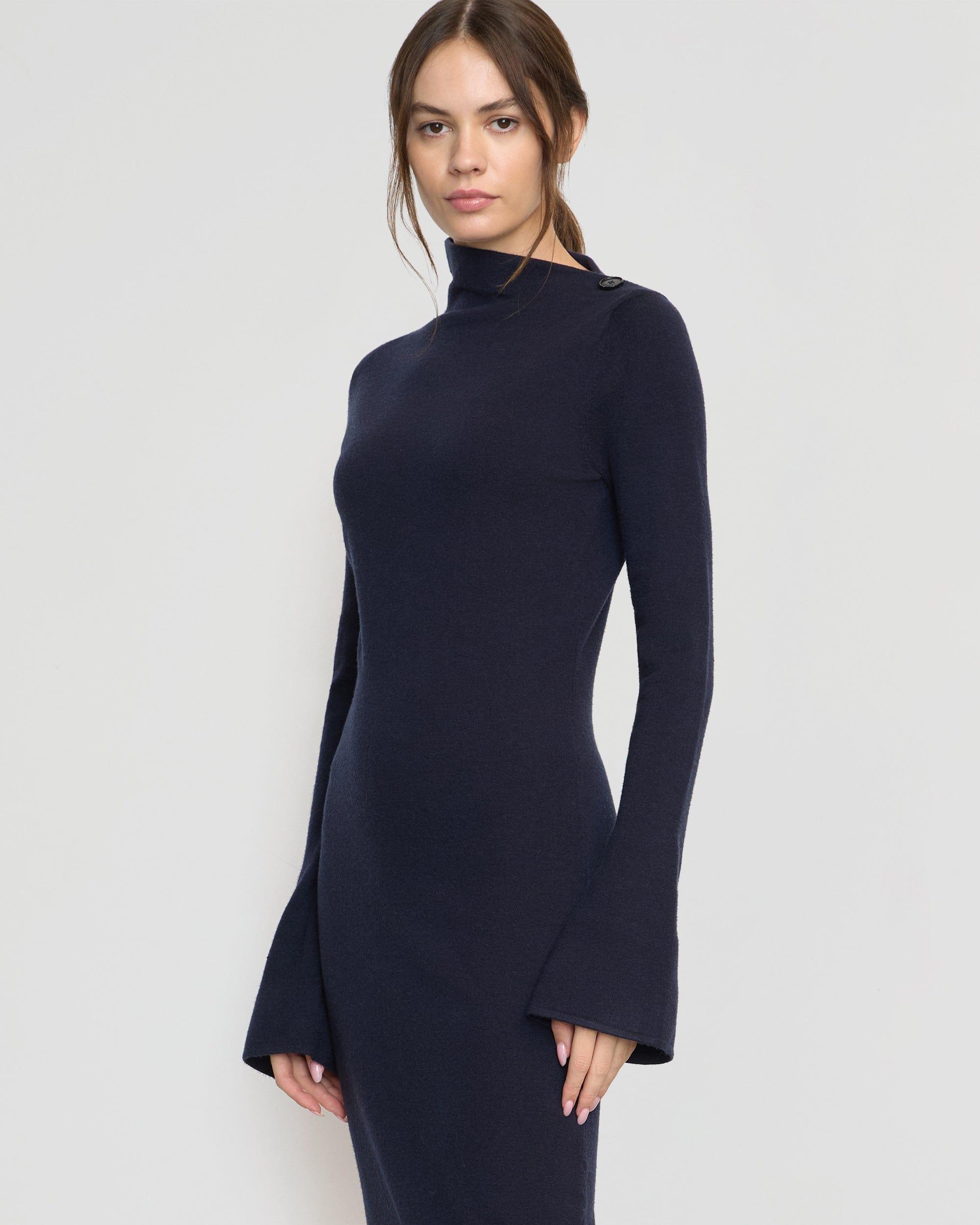 Keaton Bell-Sleeve Midi Dress Product Image