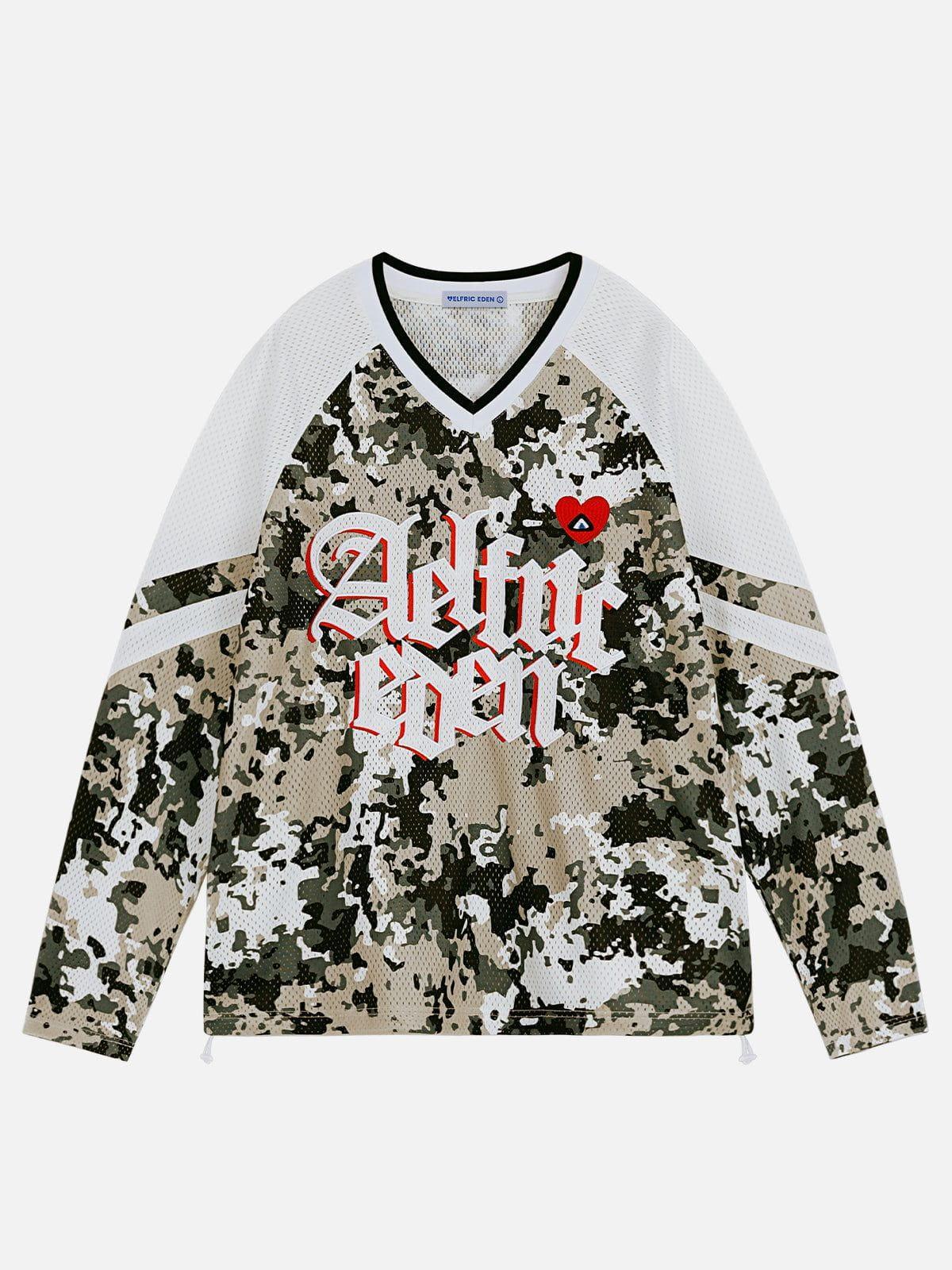 Aelfric Eden Camouflage Patchwork Sweatshirt Product Image