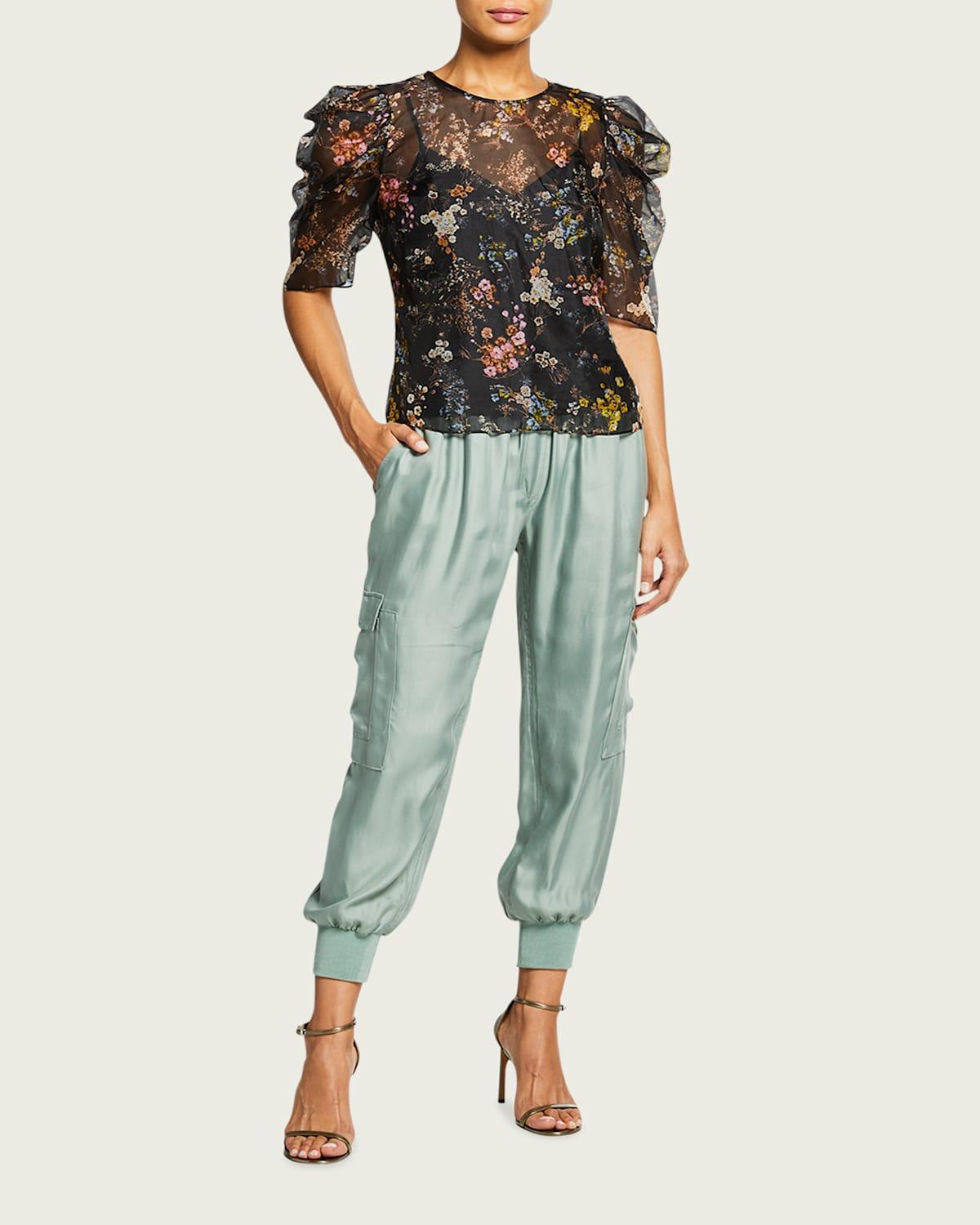 Tous Les Jours Giles Satin Jogger Pants Product Image