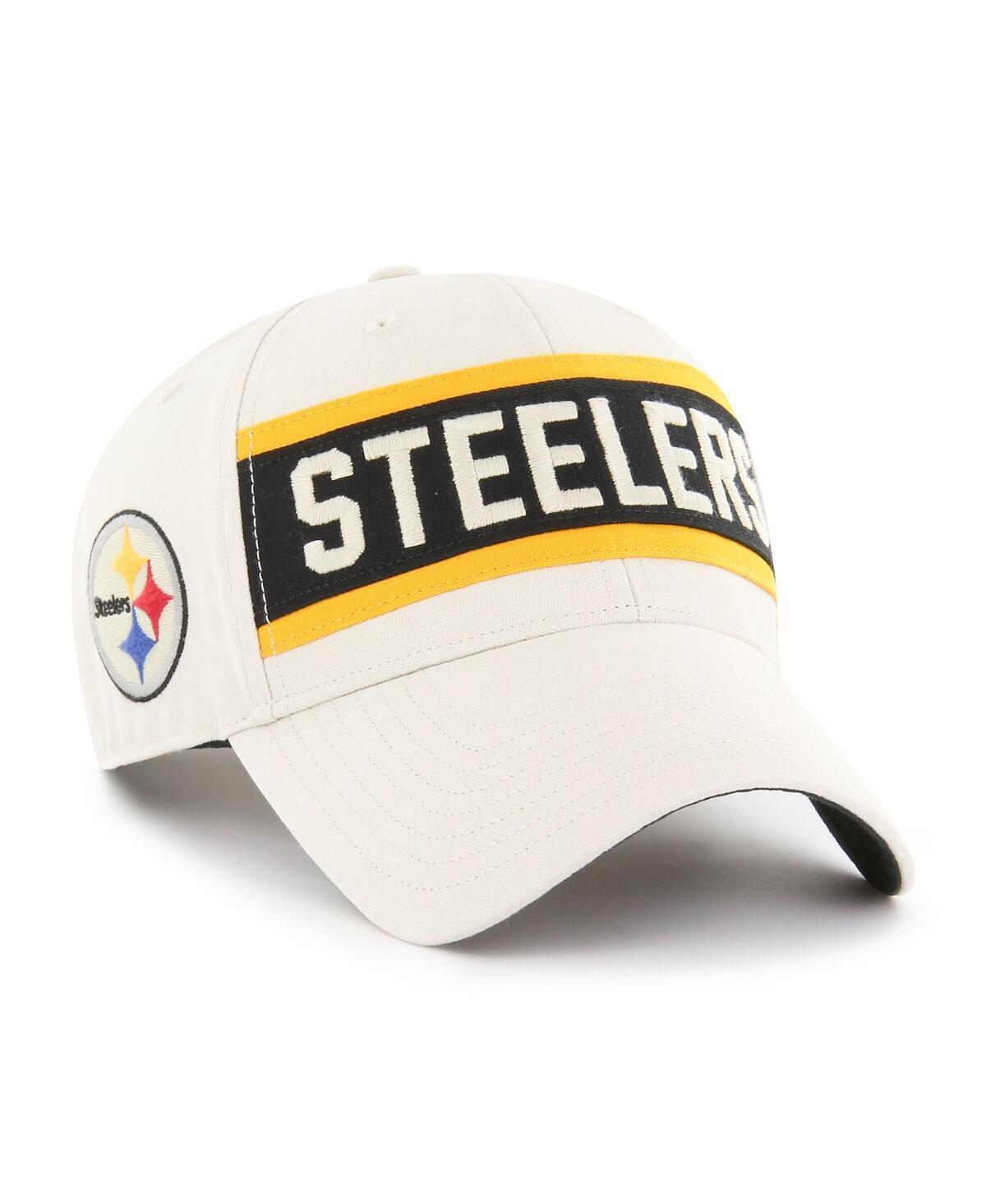 Mens 47 Cream Pittsburgh Steelers Crossroad MVP Adjustable Hat Product Image