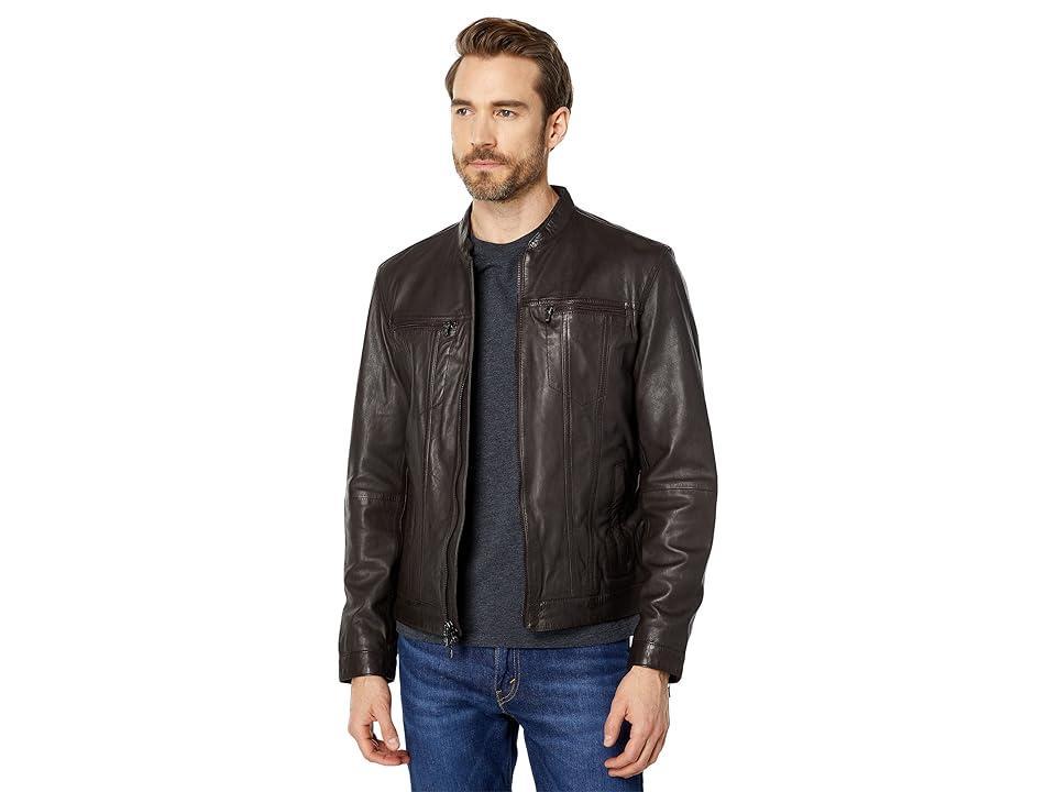 John Varvatos Star USA John Varvatos Regular Fit Leather Jacket Product Image