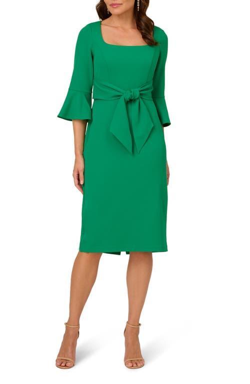 Adrianna Papell Bell Sleeve Tie Front Dress Product Image