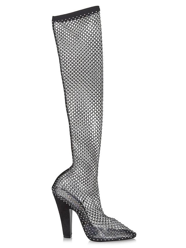 Womens Koller Rhinestone Mesh Boots Product Image