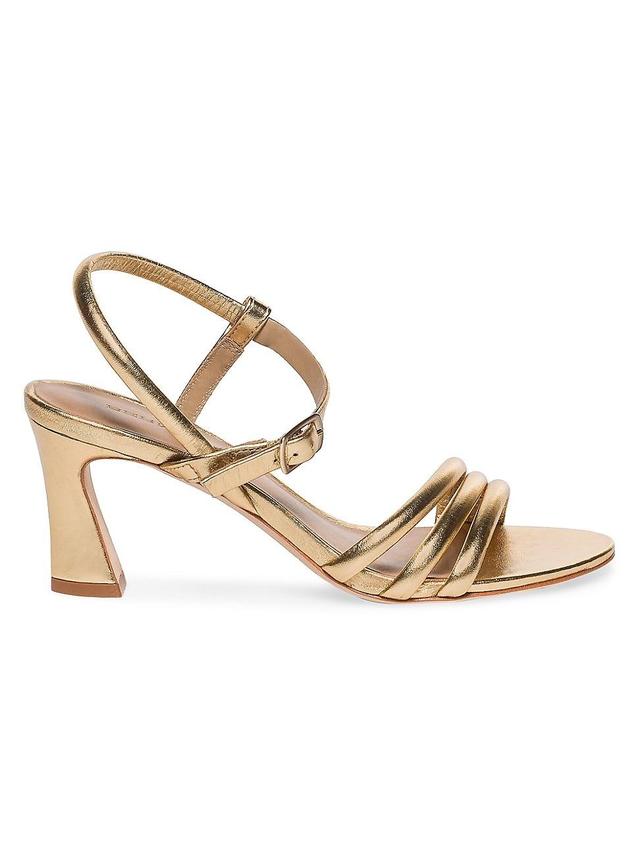 Womens Noor Metallic Leather Strappy Sandals Product Image