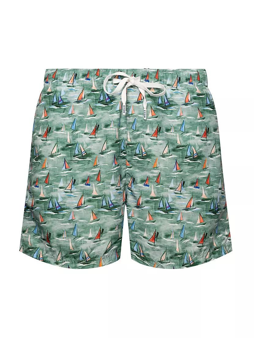 Boat Print Swim Shorts Product Image