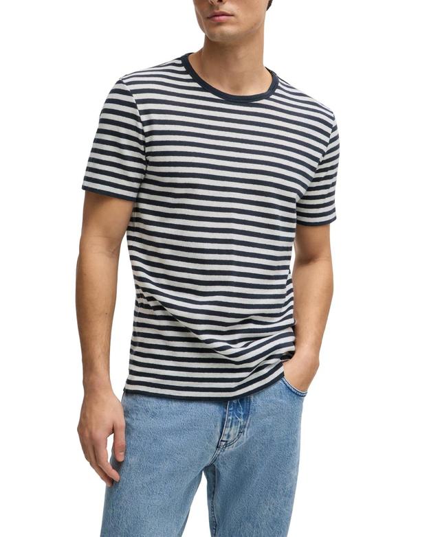 Boss by Hugo Boss Mens Horizontal-Stripe T-shirt Product Image