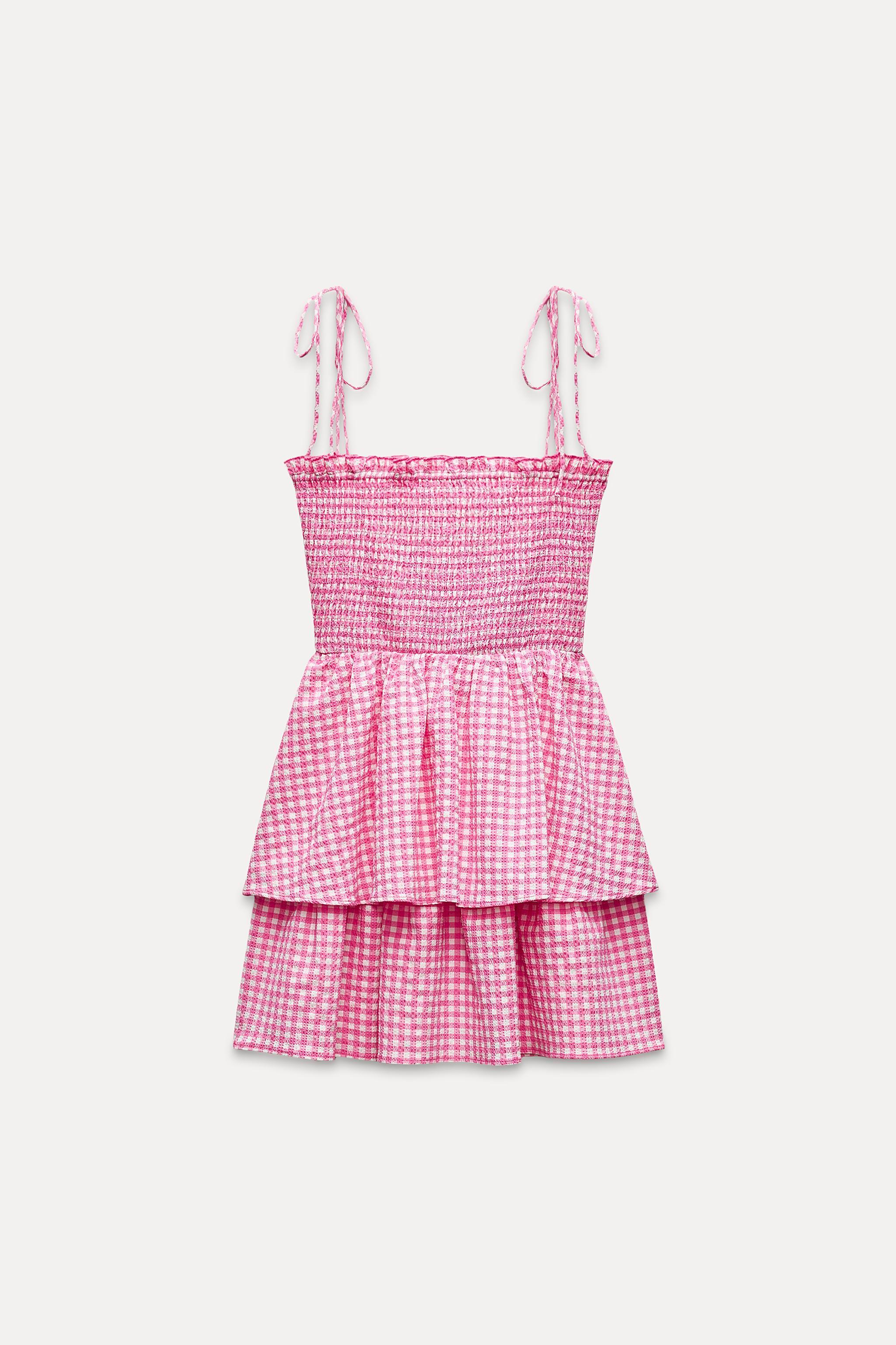 GINGHAM MINI DRESS Product Image