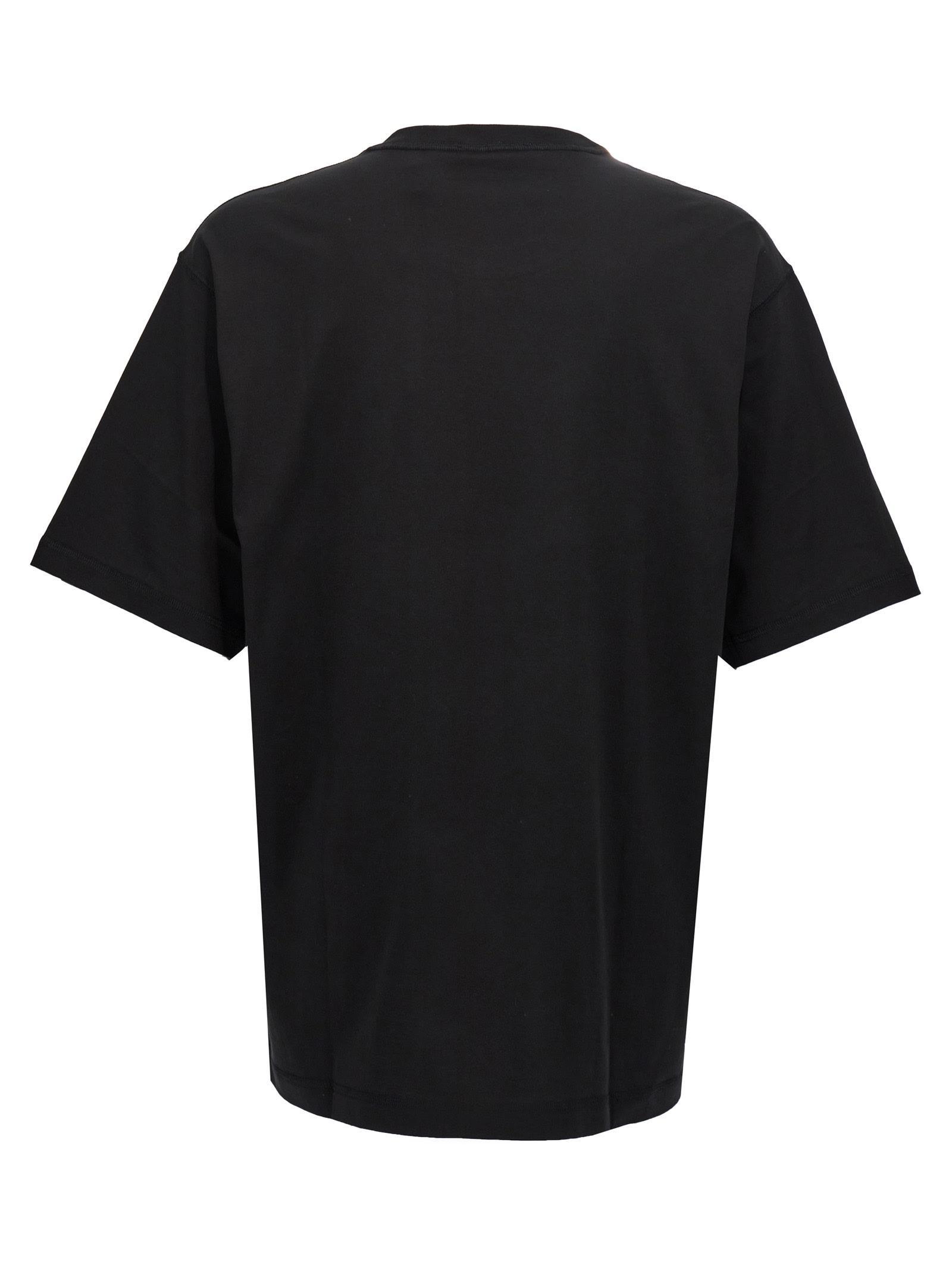 Cotton Jersey Tonal Logo T-shirt In Black Product Image