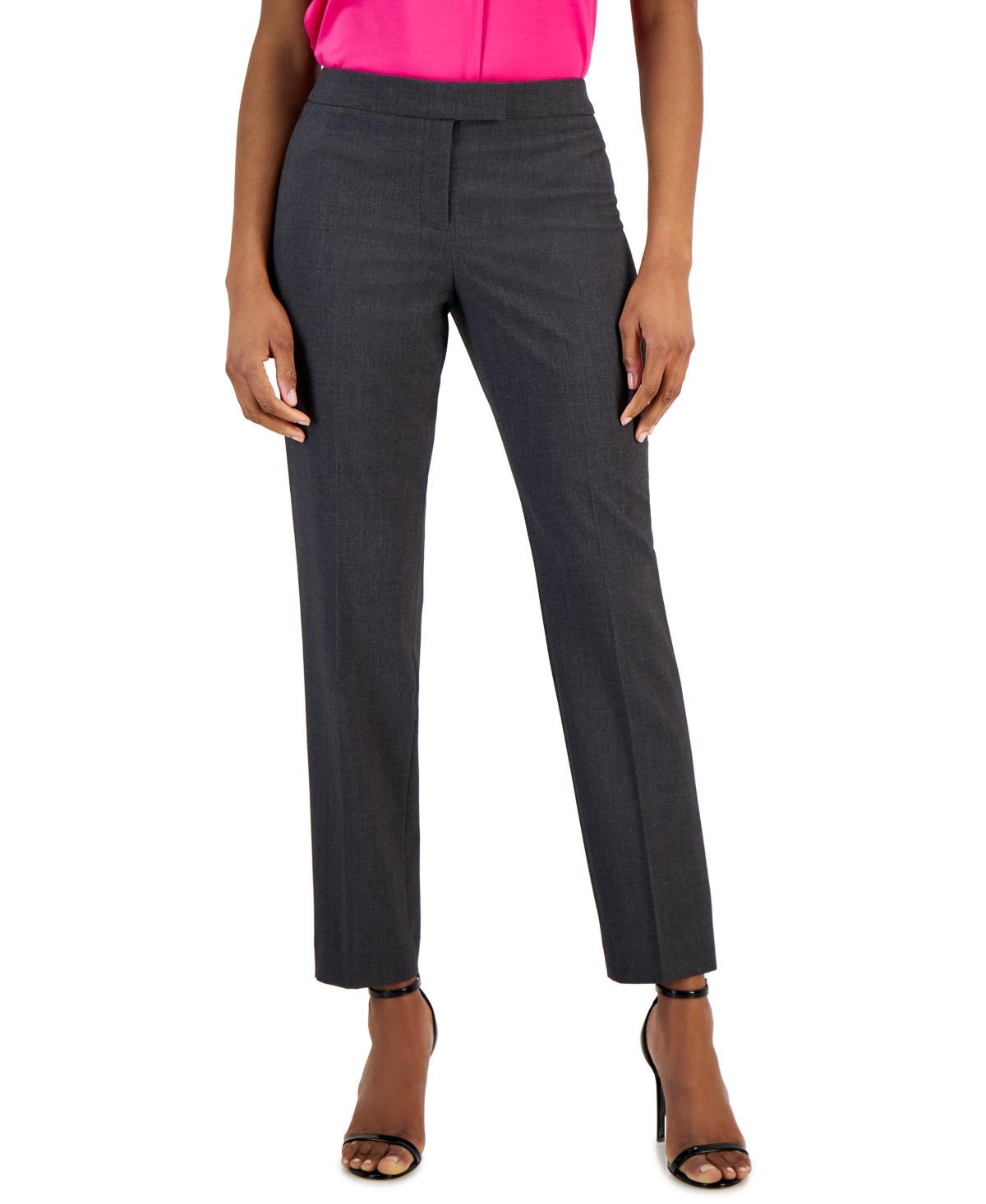 Anne Klein Extended Tab Pleated Tapered Leg Bowie Pants Product Image