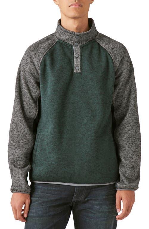 Lucky Brand Colorblock Mock Neck Raglan Pullover Product Image