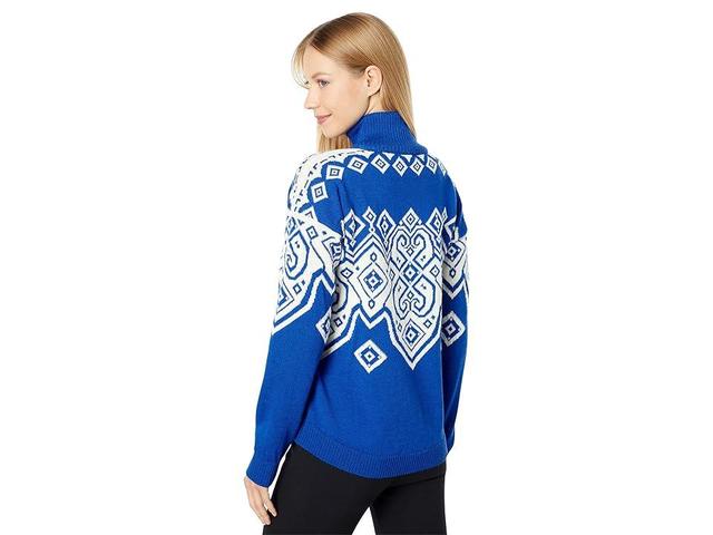 Dale of Norway Falun Heron Sweater (Ultramarine/Off-White) Women's Clothing Product Image