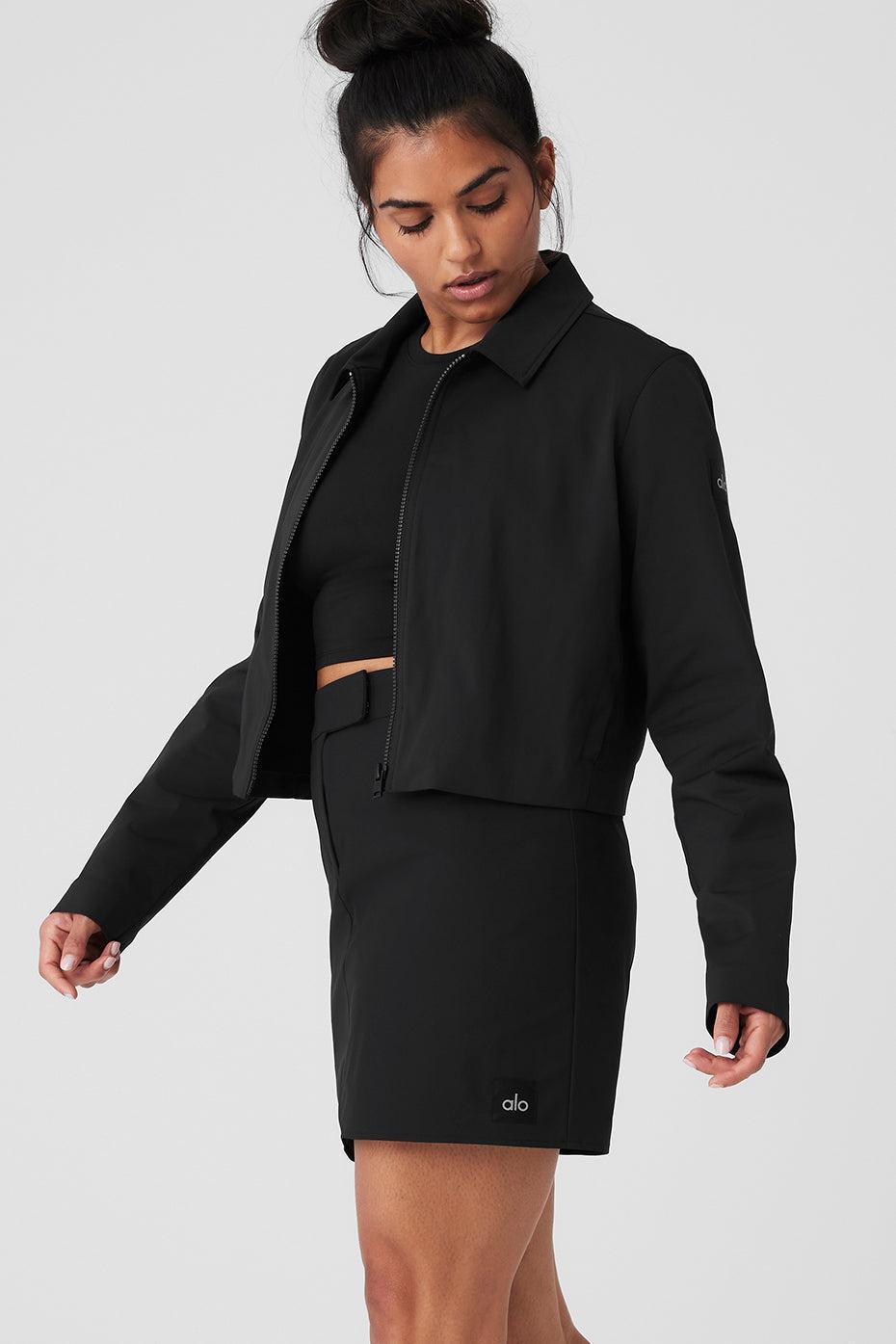 Cropped High Speed Jacket - Black Product Image