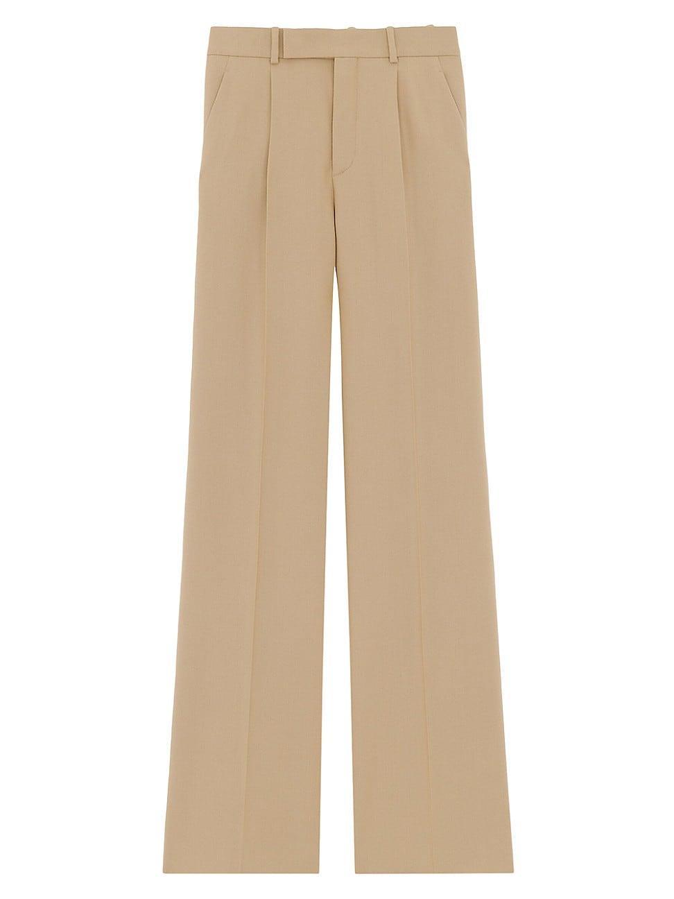 Womens Flared Pants In Gabardine Product Image