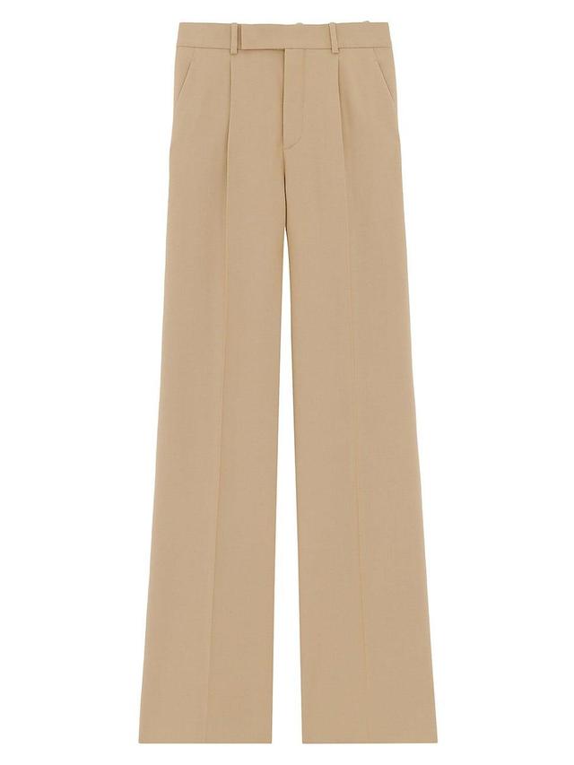 Womens Flared Pants In Gabardine Product Image