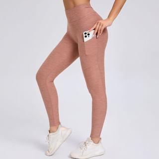 High Waist Ruched Yoga Pants Product Image