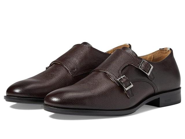 BOSS Colby Leather Double Monk Shoes (Buck Eye ) Men's Shoes Product Image