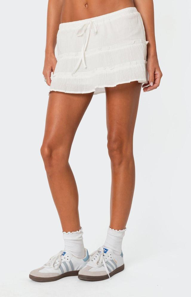 Edikted Women's Lora Tiered Mini Skirt Product Image