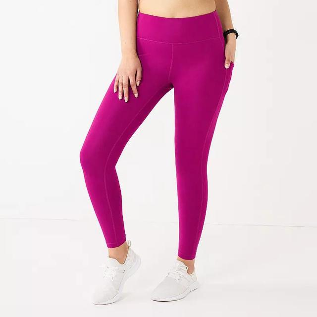 Womens Tek Gear Ultrastretch High-Waisted Side Pocket 7/8 Leggings Product Image