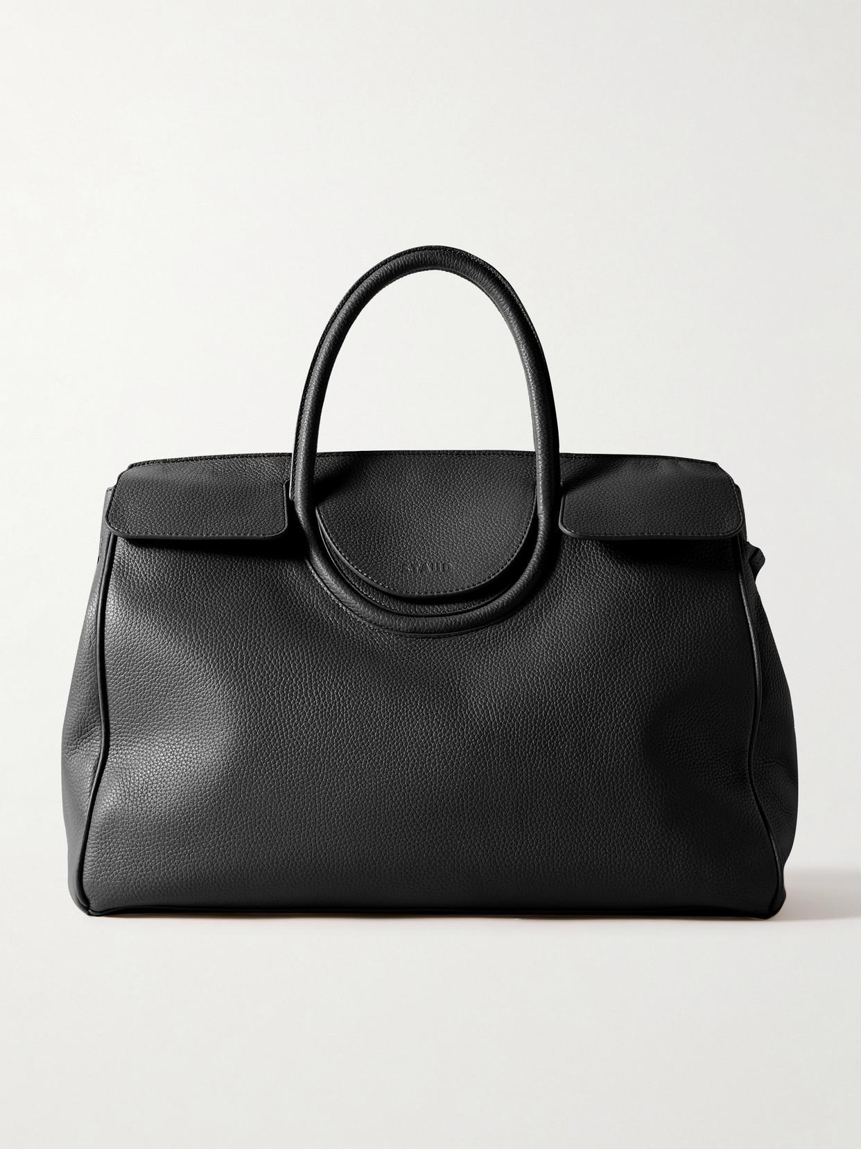 STAUD Maude Textured-leather Tote In Black Product Image