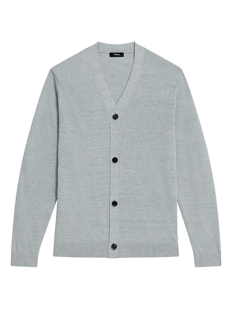 Mens Larus Linen-Blend Cardigan Product Image