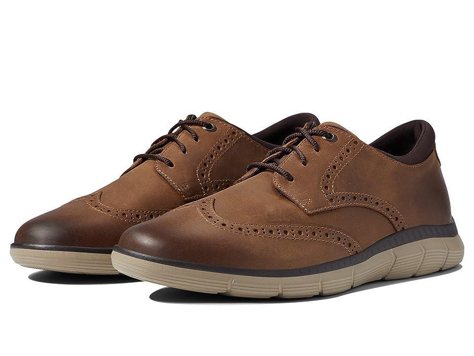 Johnston & Murphy Parsons Wing Tip (Brown Oiled) Men's Shoes Product Image