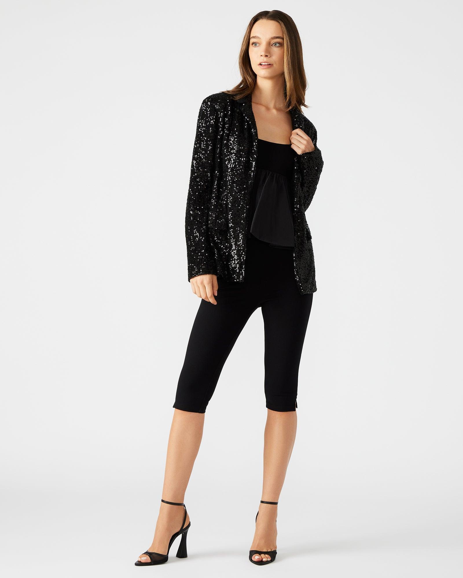 PAYTON SEQUIN BLAZER BLACK Female Product Image