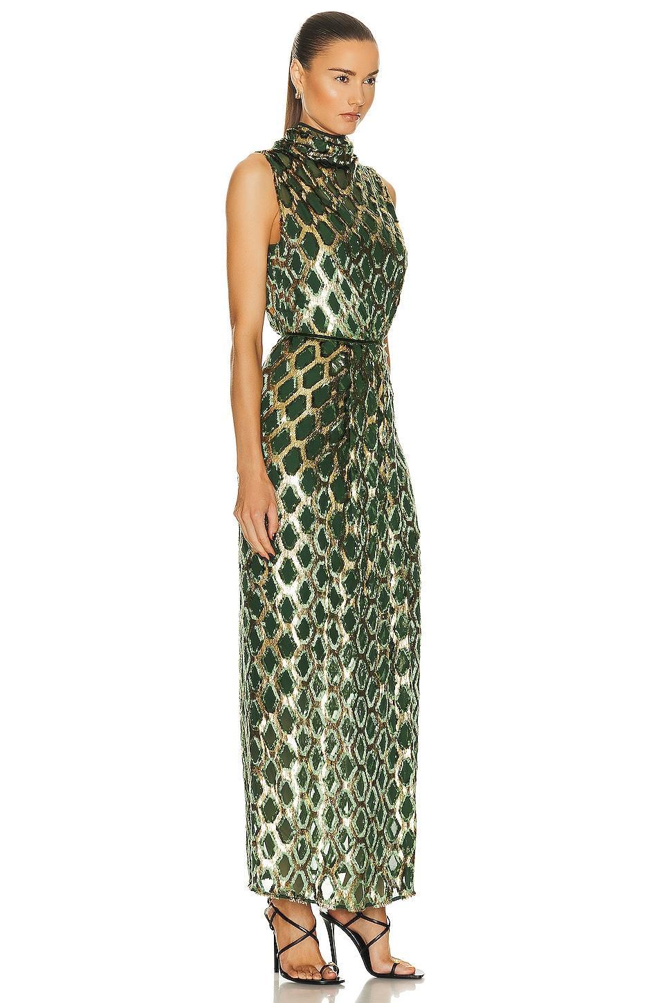 Johanna Ortiz Vie De Boheme Maxi Dress Green. (also in ). Product Image