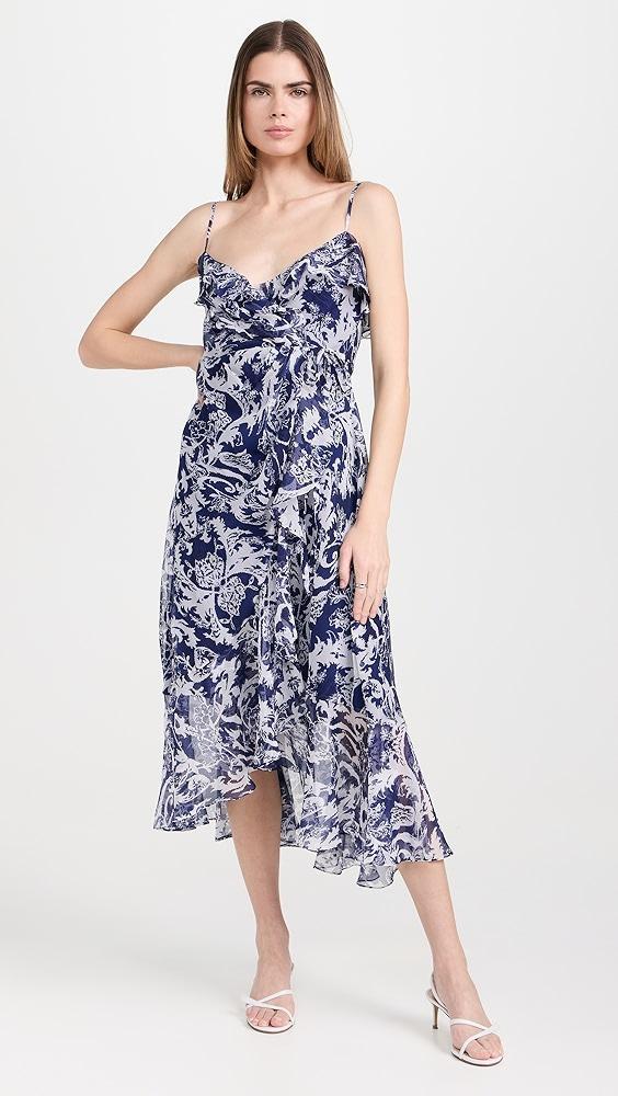 Prabal Gurung Ruffle Hem Wrap Dress | Shopbop Product Image