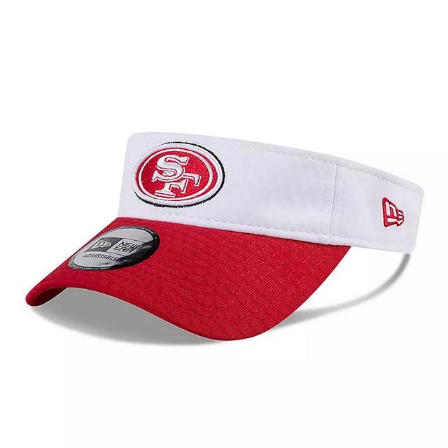 Mens New Era /Scarlet San Francisco 49ers 2024 NFL Training Camp Adjustable Visor Product Image